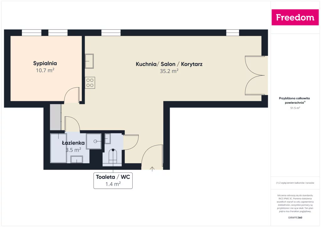2 pokoje, mieszkanie 55,26 m², piętro 3, oferta nr , 40338/3685/OMS, Lublin, Gęsia