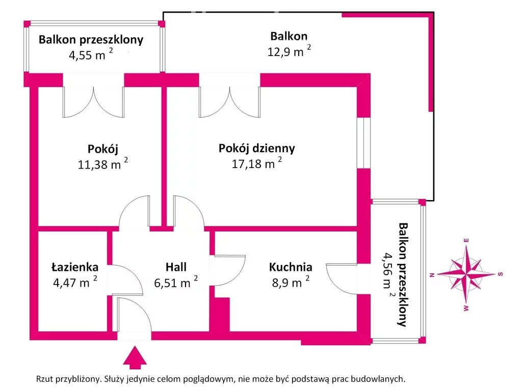 2 pokoje, mieszkanie 48,27 m², piętro 1, oferta nr , 40443/3685/OMS, Warszawa, Białołęka, Białołęka, Gioacchino Rossiniego