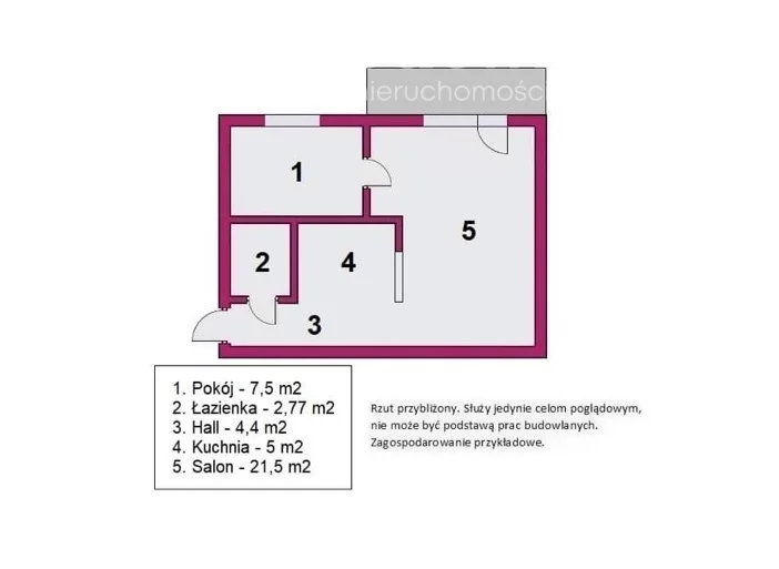 2 pokoje, mieszkanie 41,22 m², piętro 3, oferta nr , 40702/3685/OMS, Łódź, Bałuty, Bałuty, Gnieźnieńska