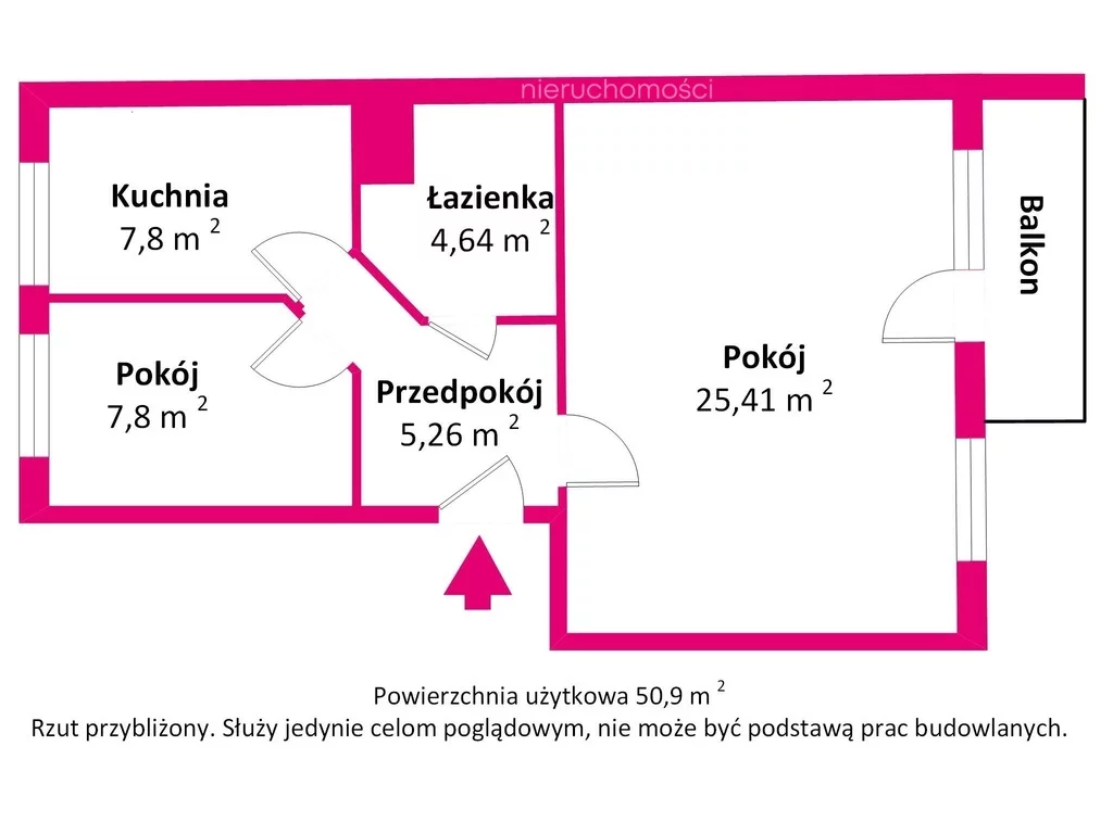 2 pokoje, mieszkanie 50,90 m², piętro 3, oferta nr , 39248/3685/OMS, Biała Podlaska, Janowska