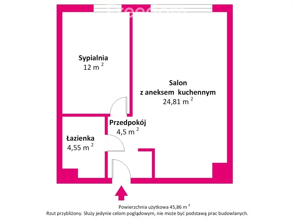 2 pokoje, apartament 45,86 m², piętro 6, oferta nr , 38220/3685/OMS, Nowy Dwór Mazowiecki, Jarzębinowa