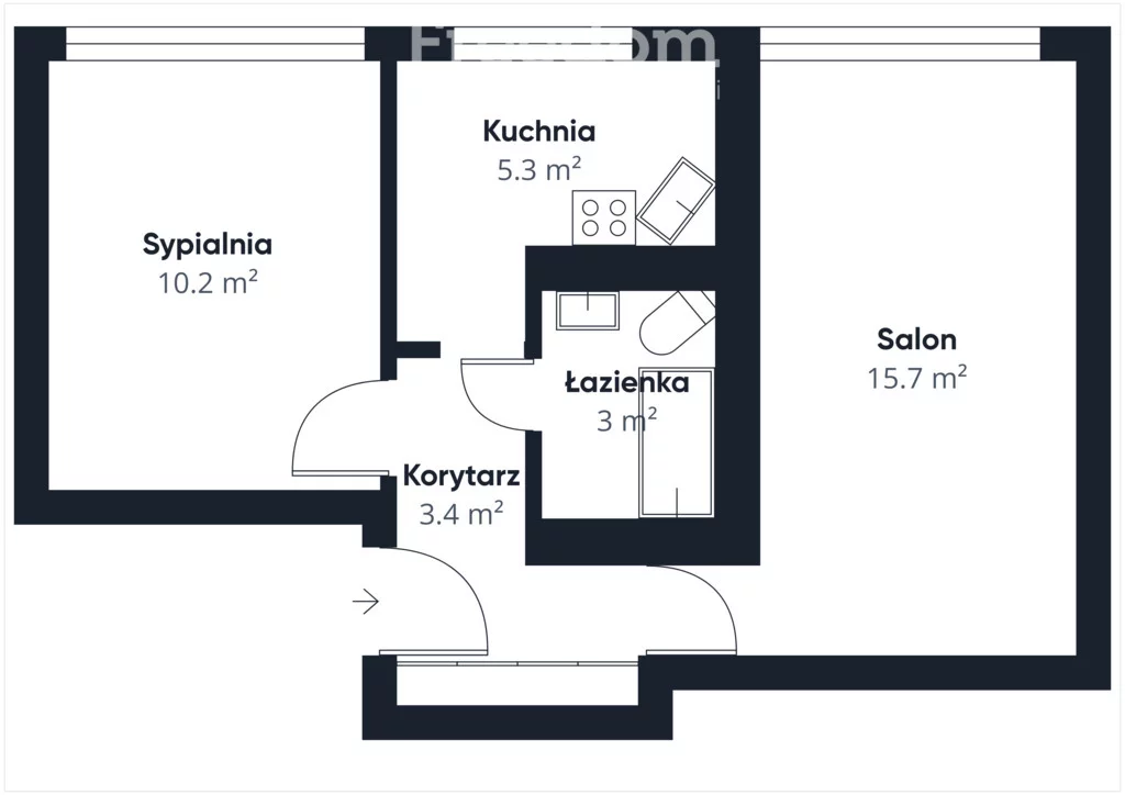2 pokoje, mieszkanie 38,16 m², piętro 4, oferta nr , 40317/3685/OMS, Sosnowiec, Józefa Ignacego Kraszewskiego