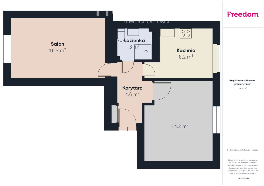 2 pokoje, apartament 46,00 m², piętro 1, oferta nr , 40424/3685/OMS, Wrocław, Biskupin-Sępolno-Dąbie-Bartoszowice, Śródmieście, marsz. Józefa Piłsudskiego