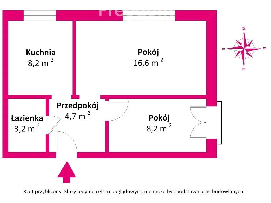 Mieszkanie na sprzedaż, 39,20 m², 2 pokoje, 2 piętro, oferta nr 35436/3685/OMS