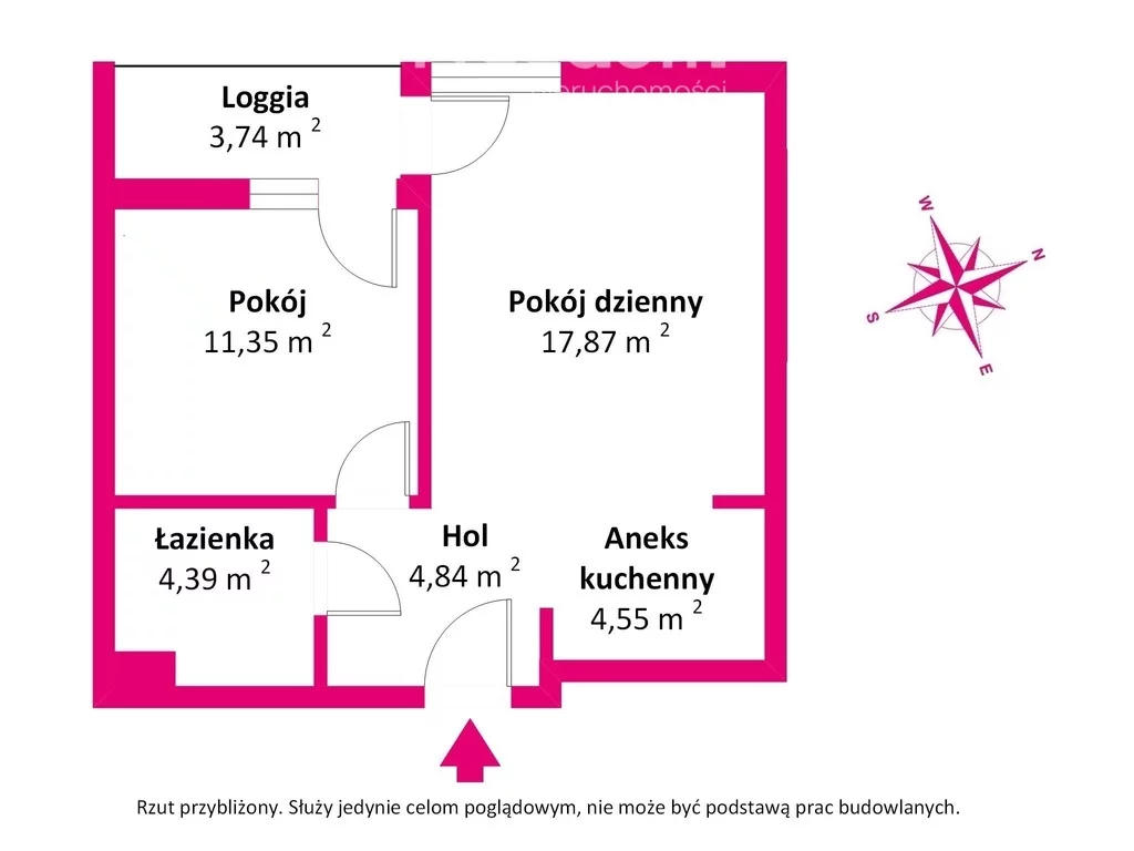 2 pokoje, apartament 43,00 m², piętro 3, oferta nr , 30880/3685/OMS, Pruszków, Konstantego Ildefonsa Gałczyńskiego
