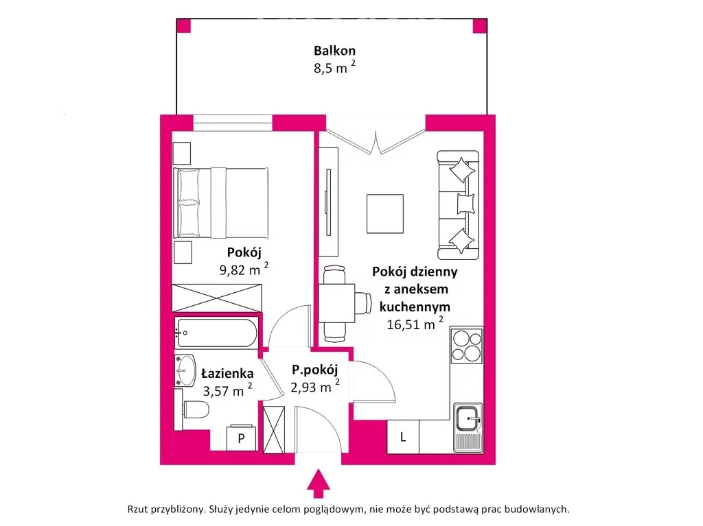 2 pokoje, mieszkanie 35,45 m², piętro 3, oferta nr , 40447/3685/OMS, Lublin, Koralowa