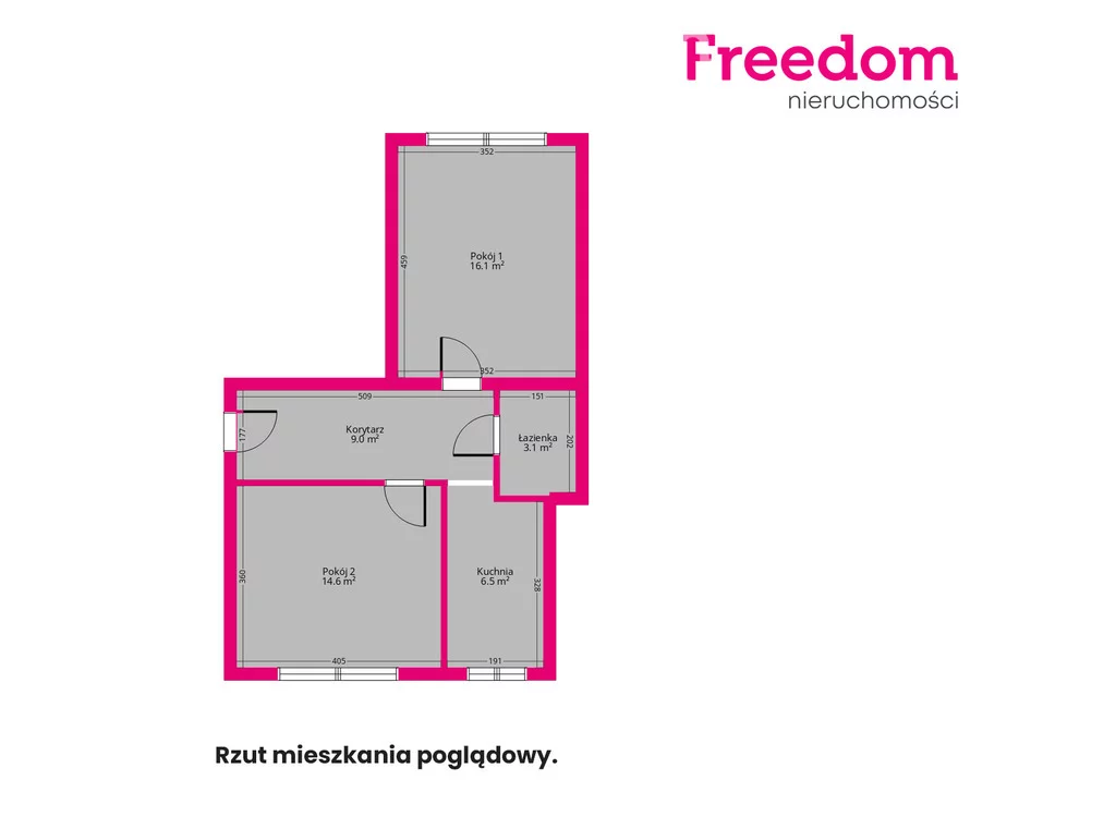 Mieszkanie dwupokojowe 51,69 m², Kraśnik, Sprzedaż