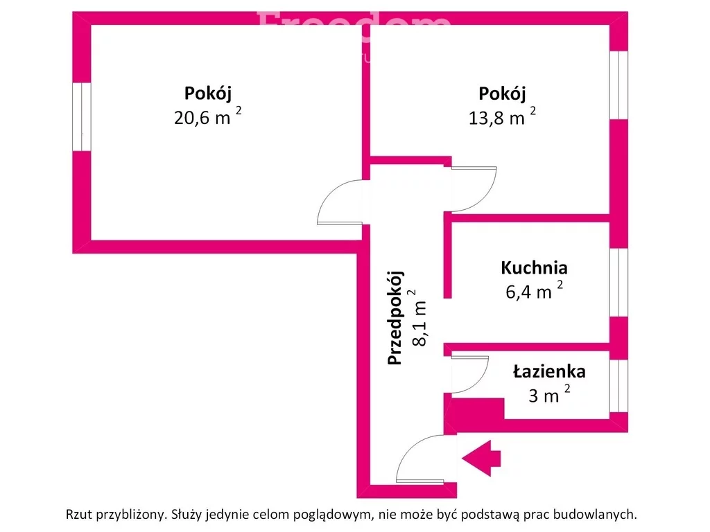 2 pokoje, mieszkanie 51,56 m², piętro 2, oferta nr , 39038/3685/OMS, Opole, Książąt Opolskich