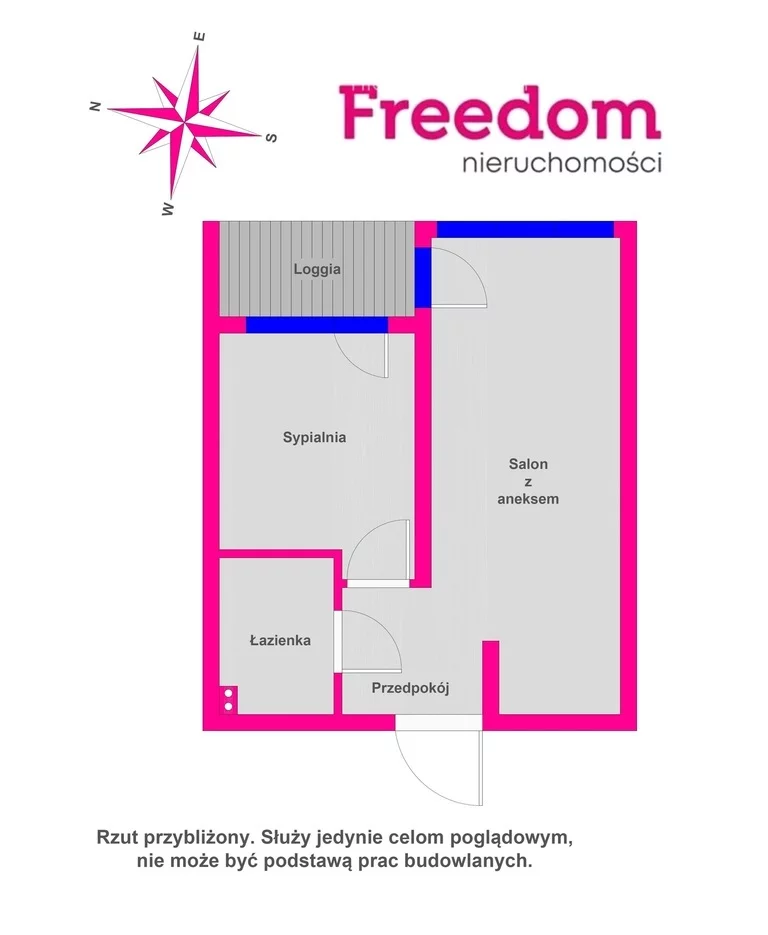 2 pokoje, mieszkanie 34,00 m², piętro 1, oferta nr , 40109/3685/OMS, Mielno, Kwiatowa