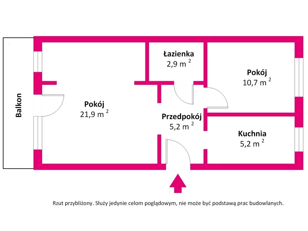 2 pokoje, mieszkanie 50,36 m², piętro 3, oferta nr , 38234/3685/OMS, Działdowo, Łąkowa