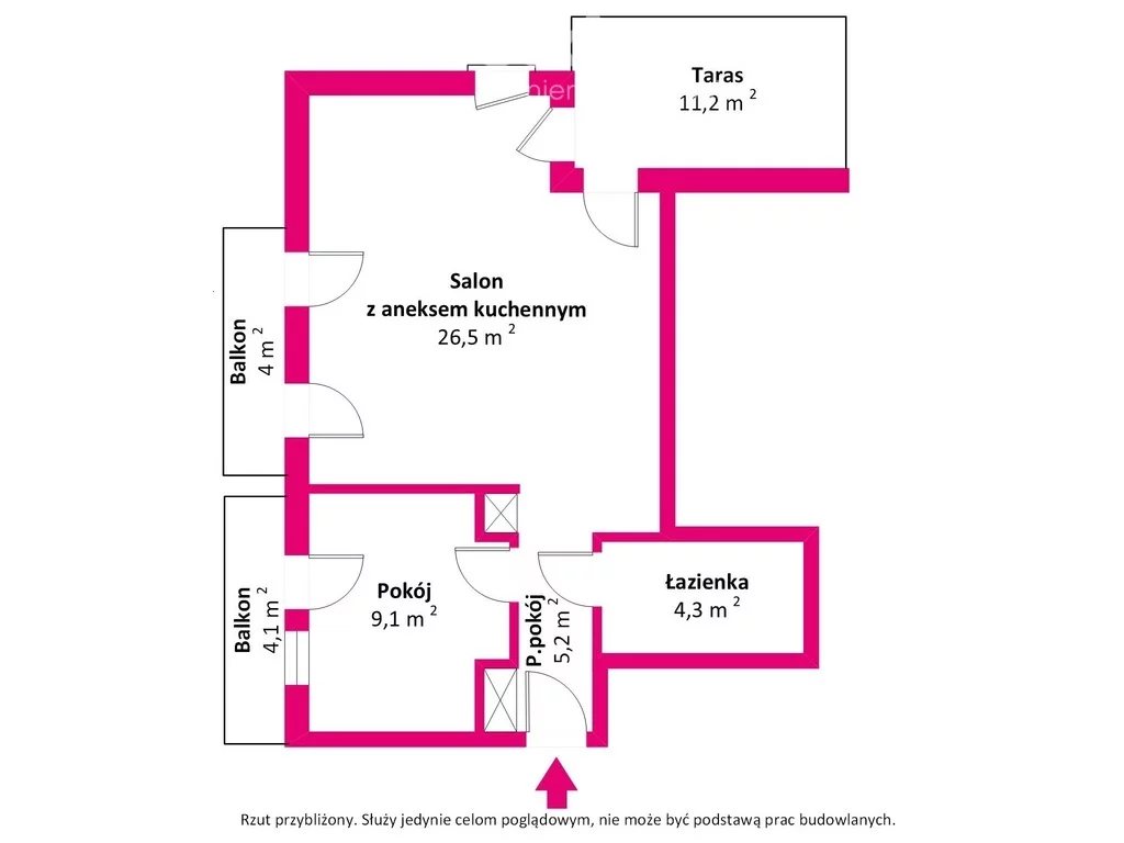 2 pokoje, apartament 49,21 m², piętro 2, oferta nr , 31875/3685/OMS, Rydzewo, Mazurska