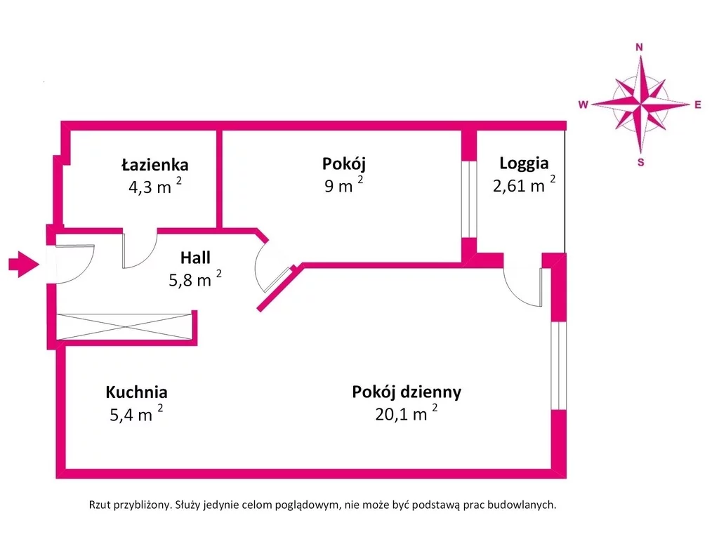 2 pokoje, mieszkanie 44,60 m², piętro 3, oferta nr , 35505/3685/OMS, Warszawa, Białołęka, Białołęka, Mikołaja Trąby