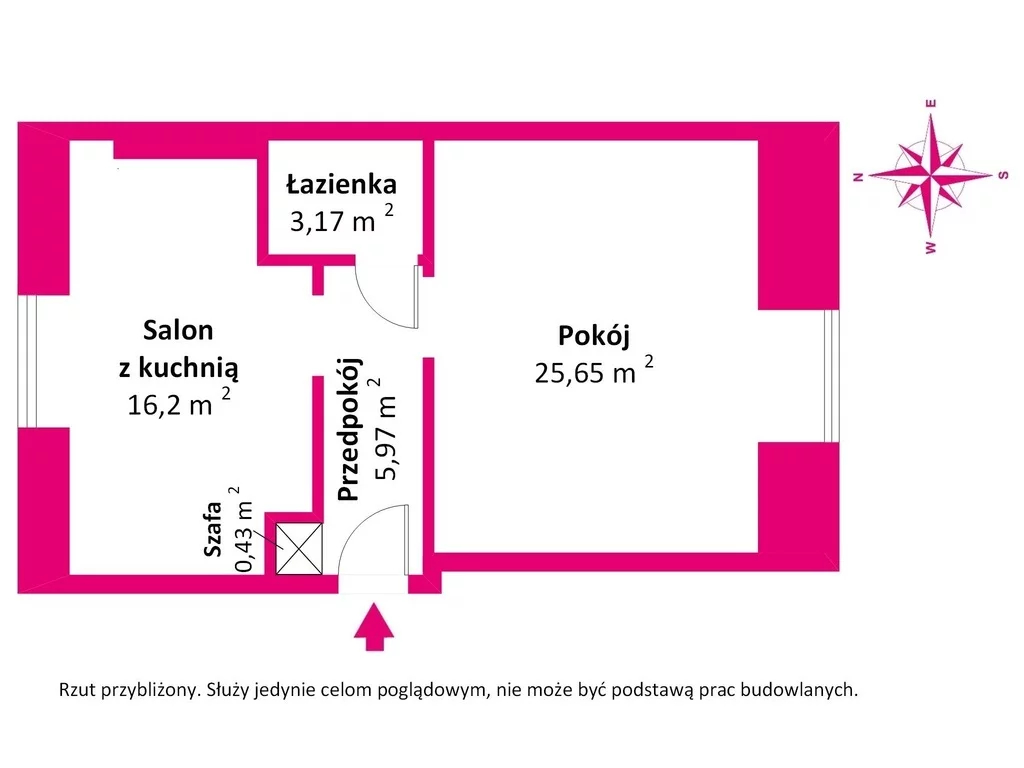 2 pokoje, mieszkanie 47,53 m², piętro 3, oferta nr , 39705/3685/OMS, Ciechanów, Nadfosna