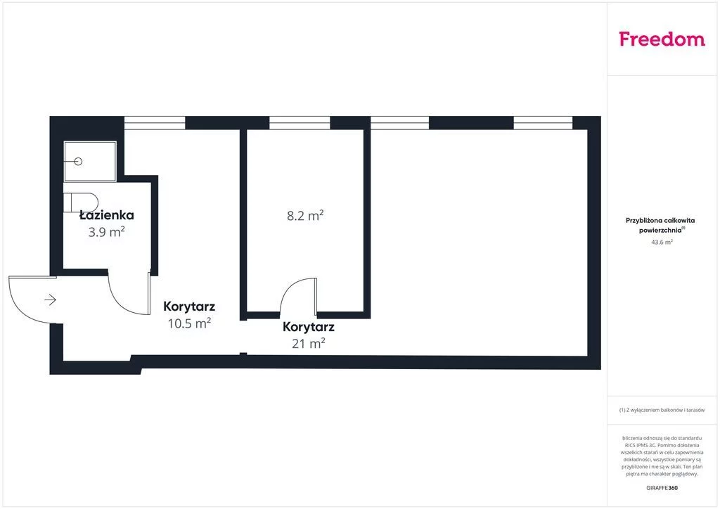 2 pokoje, mieszkanie 46,90 m², piętro 2, oferta nr , 39956/3685/OMS, Elbląg, Narciarska