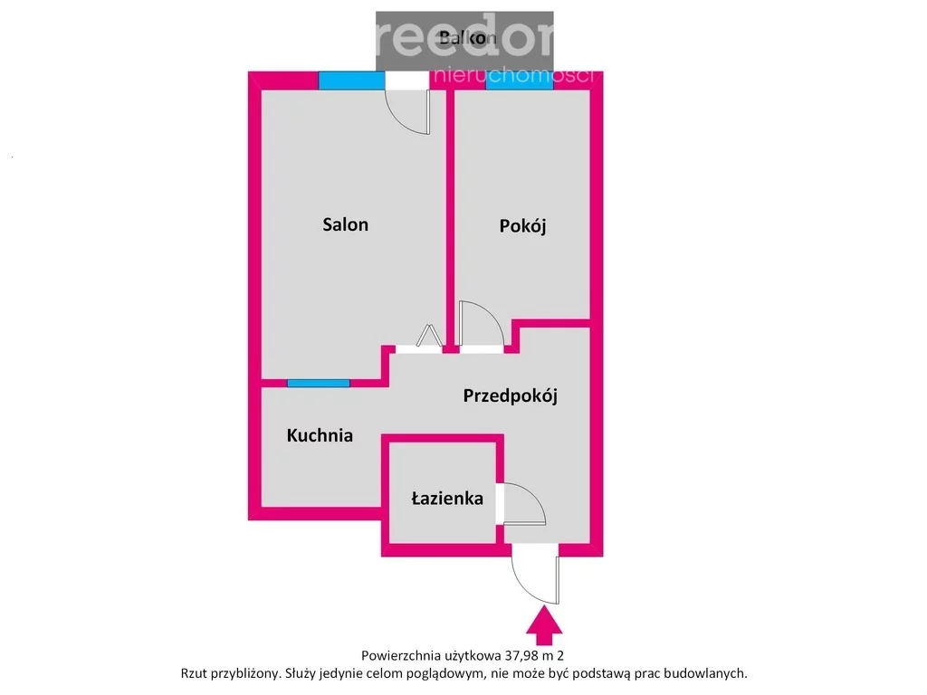 2 pokoje, mieszkanie 37,98 m², piętro 9, oferta nr , 40343/3685/OMS, Gdynia, Witomino, Nauczycielska