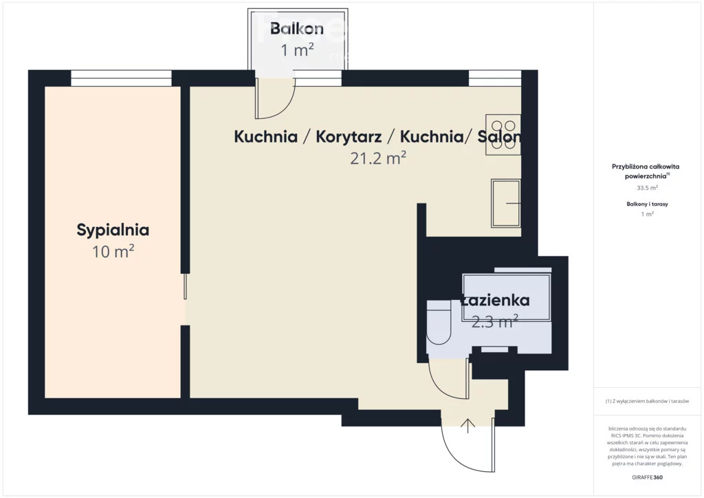 2 pokoje, mieszkanie 35,00 m², piętro 4, oferta nr , 40728/3685/OMS, Białystok, Nowogródzka