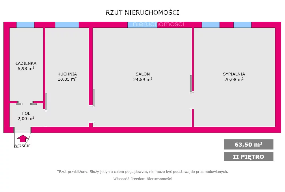 Mieszkanie dwupokojowe 63,50 m², Katowice, Janów-Nikiszowiec, Nikiszowiec, Odrowążów, Sprzedaż