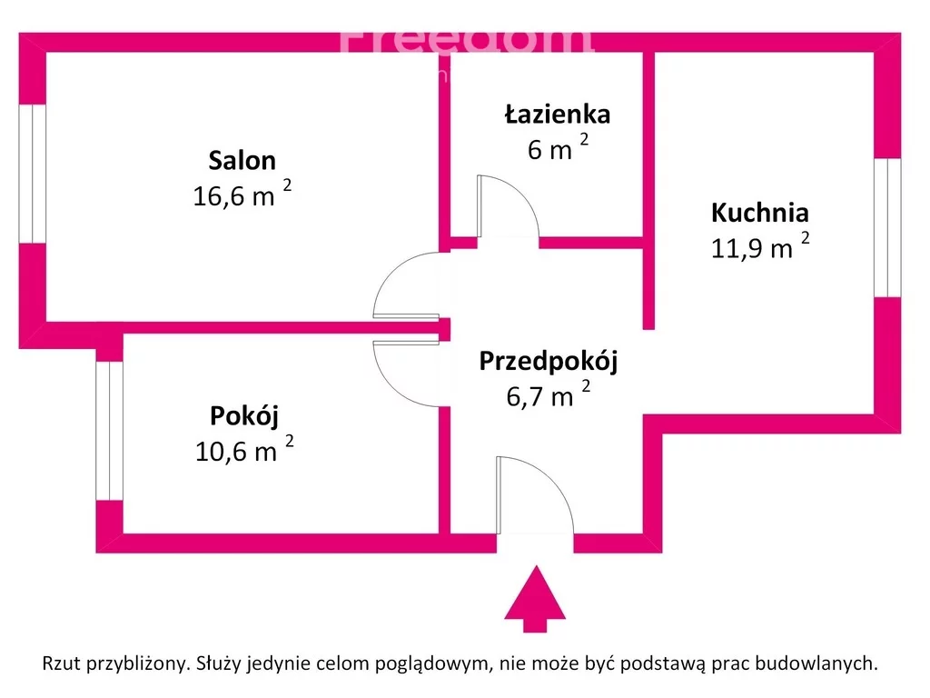 2 pokoje, mieszkanie 50,38 m², piętro 4, oferta nr , 38612/3685/OMS, Biała Podlaska, Okopowa