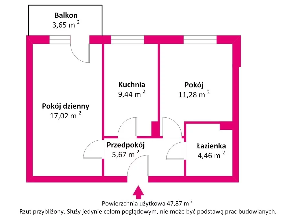 2 pokoje, mieszkanie 47,87 m², parter, oferta nr , 39925/3685/OMS, Iława, Piastowska