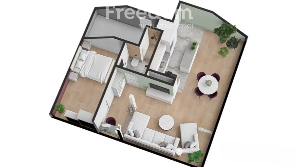 2 pokoje, mieszkanie 47,89 m², piętro 3, oferta nr , 32125/3685/OMS, Piła, Zamość