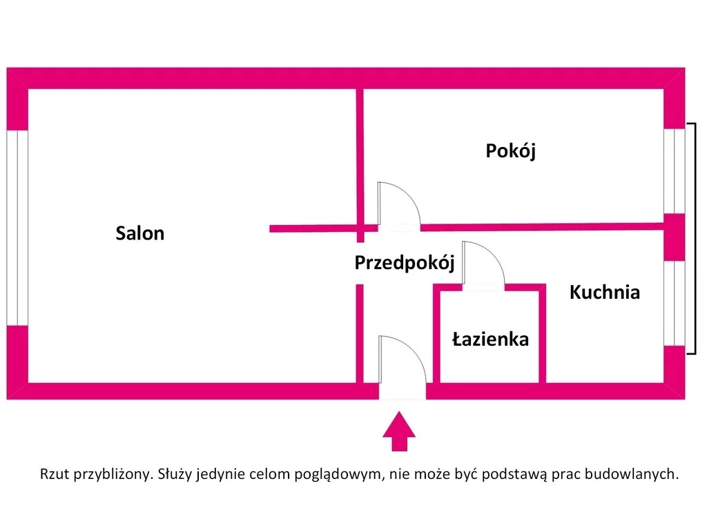 2 pokoje, mieszkanie 46,09 m², piętro 3, oferta nr , 38544/3685/OMS, Łask, Polna