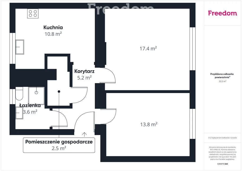 2 pokoje, mieszkanie 77,12 m², piętro 2, oferta nr , 39769/3685/OMS, Popowo