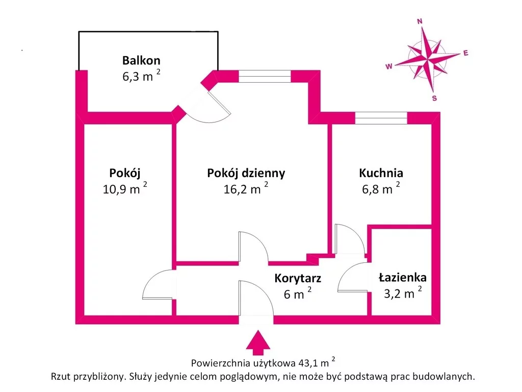 2 pokoje, mieszkanie 43,00 m², piętro 2, oferta nr , 40438/3685/OMS, Poznań, Chartowo, Chartowo