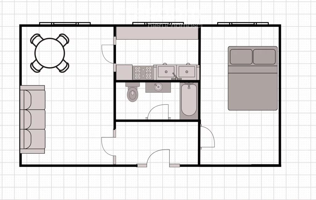 2 pokoje, mieszkanie 36,00 m², piętro 4, oferta nr , 40207/3685/OMS, Puck, Przebendowskiego
