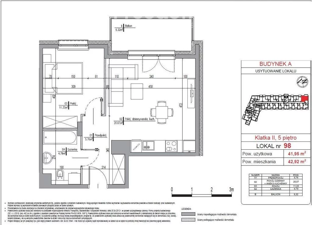 2 pokoje, mieszkanie 41,95 m², piętro 5, oferta nr , 37632/3685/OMS, Radzymin