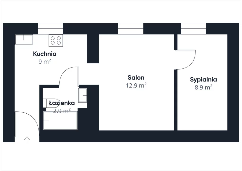 2 pokoje, mieszkanie 33,88 m², piętro 2, oferta nr , 39308/3685/OMS, Dąbrowa Górnicza, Korzeniec, Korzeniec, Robotnicza