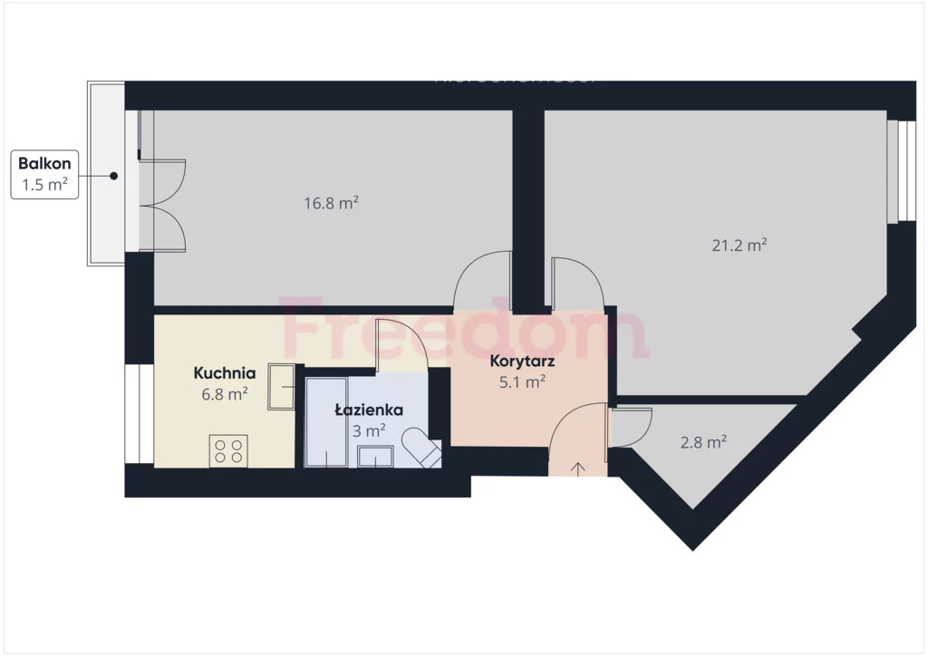 2 pokoje, mieszkanie 55,90 m², piętro 3, oferta nr , 40561/3685/OMS, Warszawa, Śródmieście, Śródmieście, Stanisława Dubois
