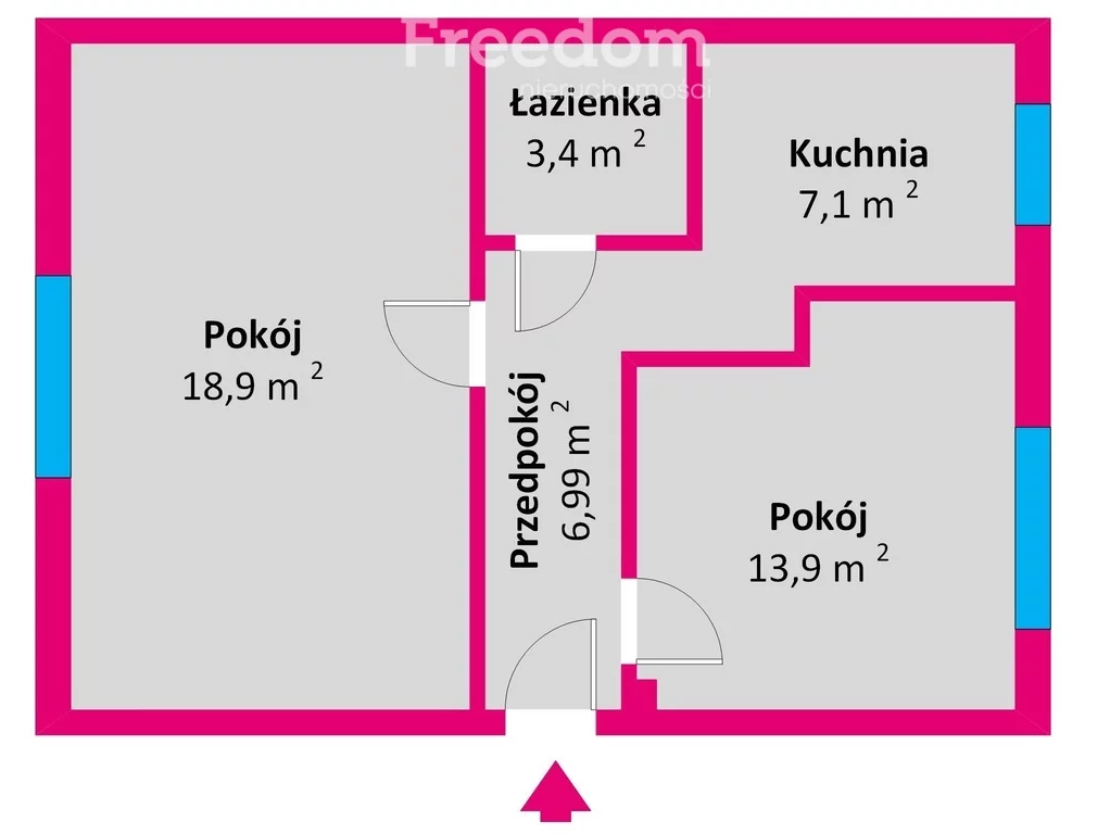2 pokoje, mieszkanie 50,29 m², parter, oferta nr , 40361/3685/OMS, Rzeszów, Stanisława Staszica