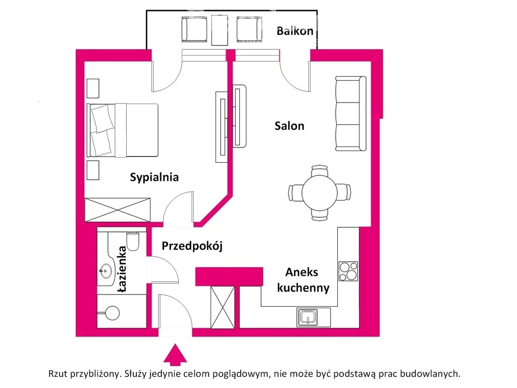 2 pokoje, mieszkanie 49,19 m², piętro 4, oferta nr , 39550/3685/OMS, Świnoujście, Stanisława Wyspiańskiego