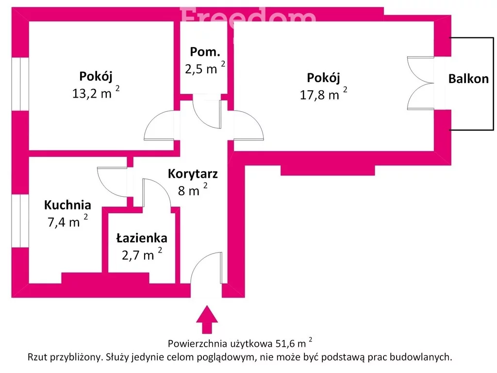 2 pokoje, mieszkanie 51,60 m², piętro 1, oferta nr , 39541/3685/OMS, Poznań, Jeżyce, Jeżyce, Szamotulska