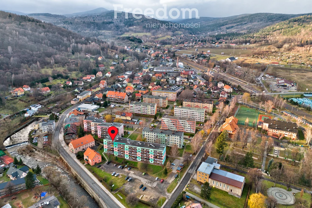 Mieszkanie dwupokojowe 49,50 m², Piechowice, Szkolna, Sprzedaż