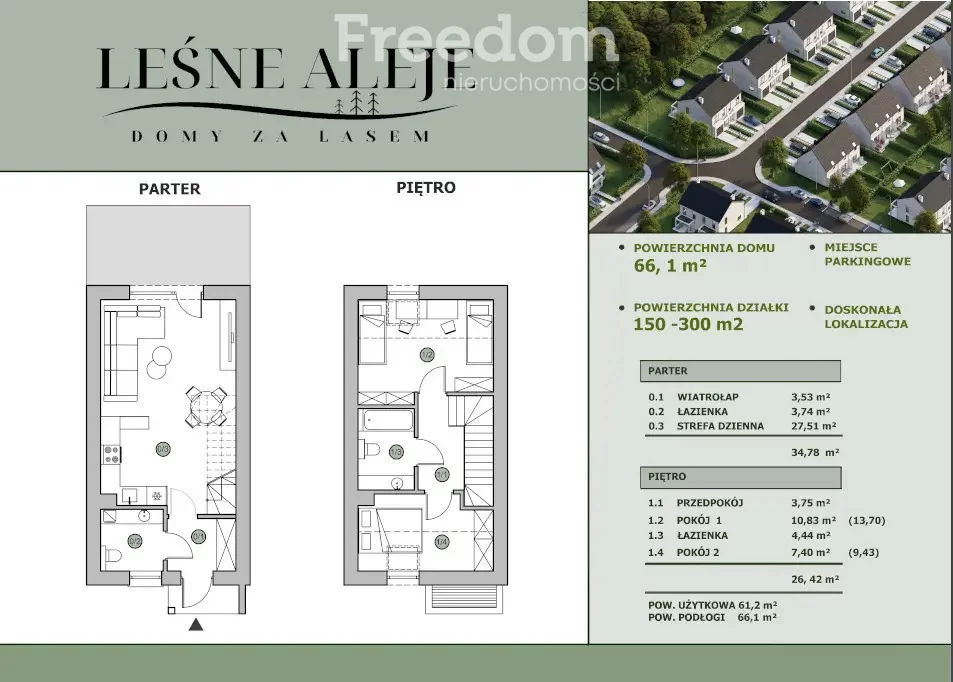 2 pokoje, mieszkanie 44,00 m², piętro 1, oferta nr , 37243/3685/OMS, Zgorzelec, al. Ujazdowska