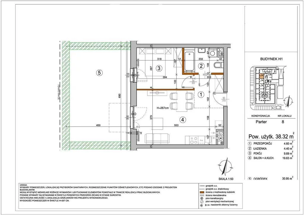 2 pokoje, mieszkanie 38,32 m², parter, oferta nr , 33576/3685/OMS, Warszawa, Rembertów, Rembertów
