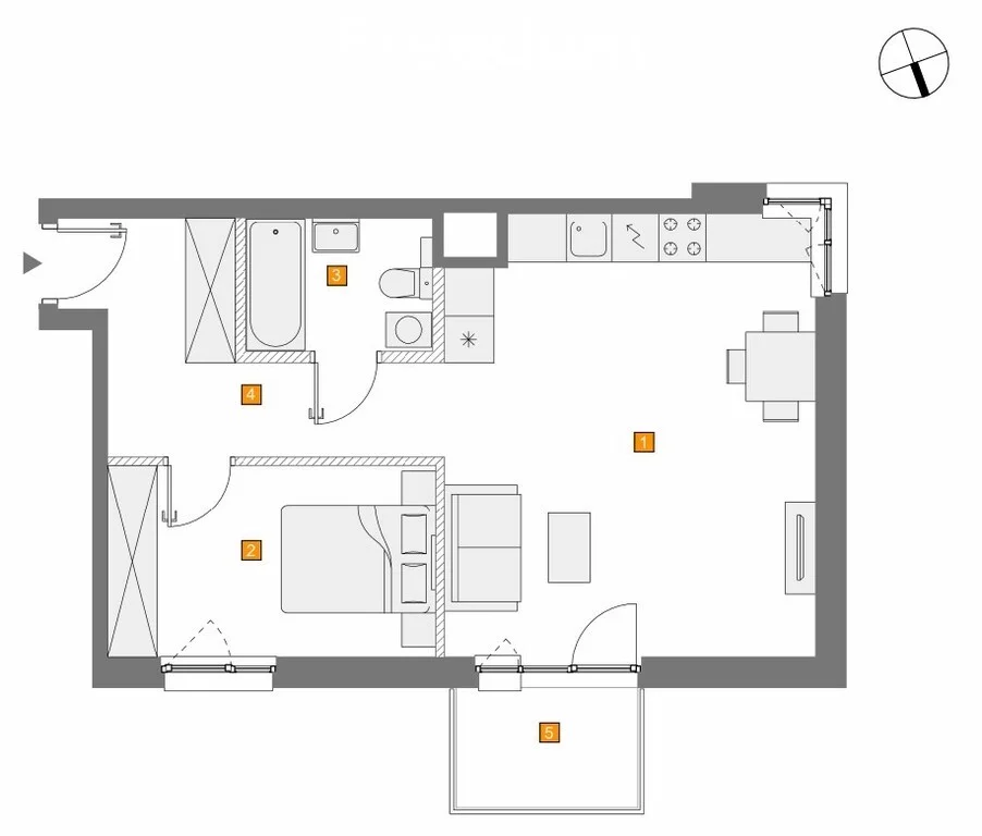 2 pokoje, mieszkanie 50,93 m², piętro 3, oferta nr , 34015/3685/OMS, Warszawa, Włochy, Włochy