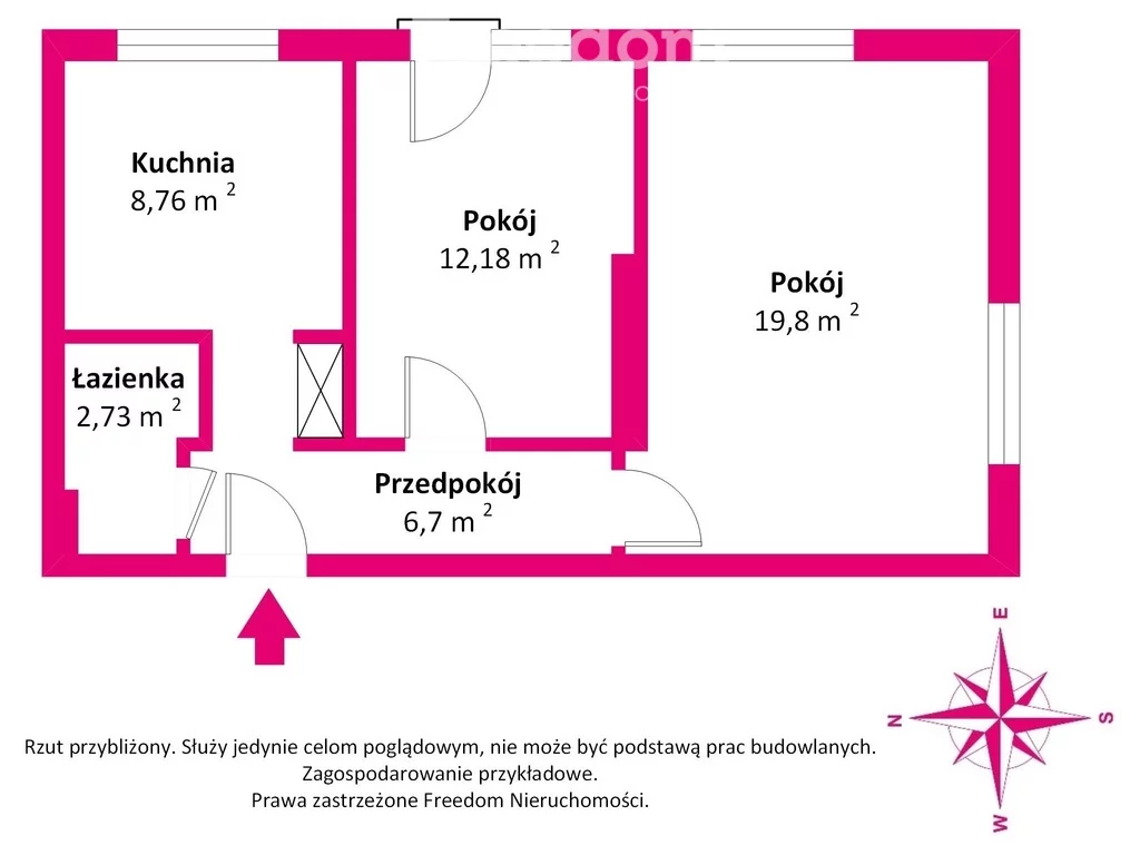 2 pokoje, apartament 50,17 m², piętro 2, oferta nr , 39442/3685/OMS, Legionowo, Warszawska