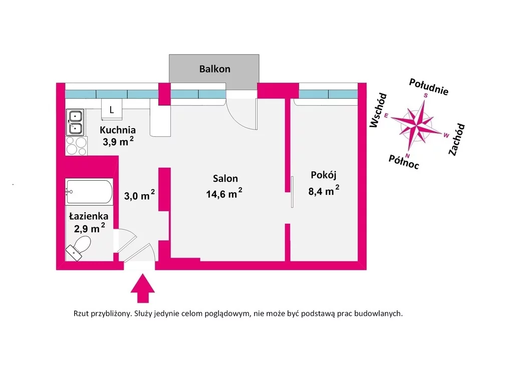 2 pokoje, mieszkanie 32,80 m², piętro 4, oferta nr , 40558/3685/OMS, Białystok, Antoniuk, Wierzbowa