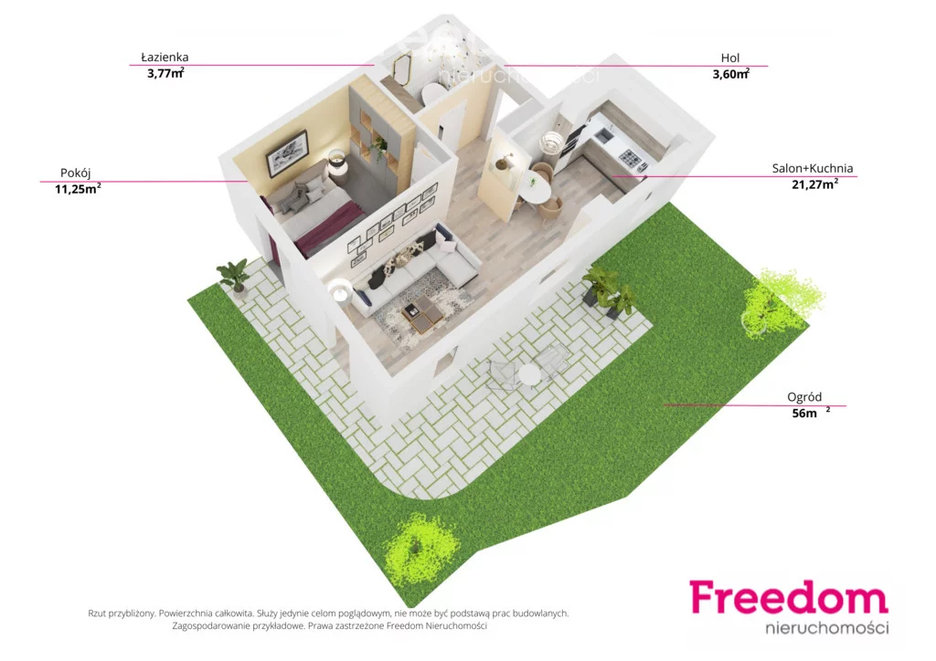 2 pokoje, mieszkanie 39,89 m², parter, oferta nr , 39145/3685/OMS, Pruszcz Gdański, gen. Władysława Sikorskiego
