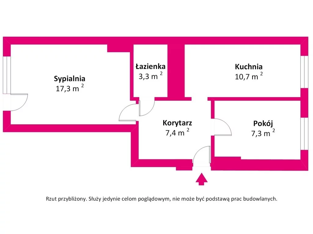 2 pokoje, mieszkanie 46,50 m², parter, oferta nr , 40604/3685/OMS, Zator, Wojska Polskiego