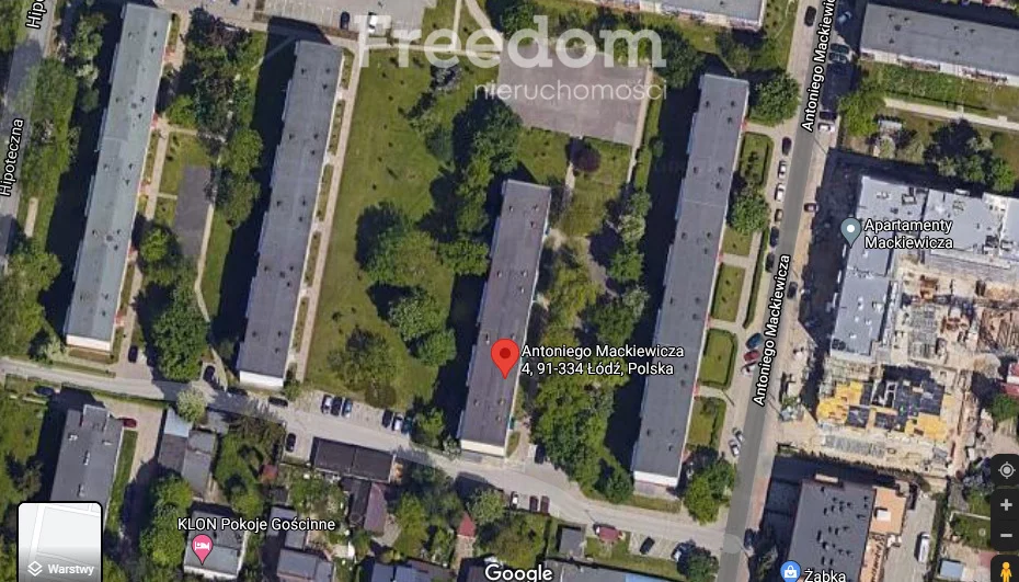 2 pokoje, mieszkanie 38,00 m², piętro 4, oferta nr , 6433/3685/OMW, Łódź, Antoniego Mackiewicza