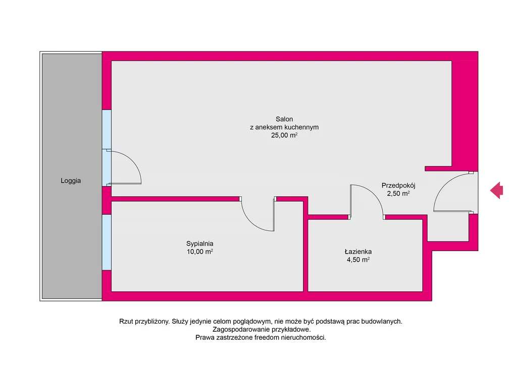 2 pokoje, mieszkanie 41,00 m², piętro 2, oferta nr , 2589/3685/OMW, Opole, Katowicka