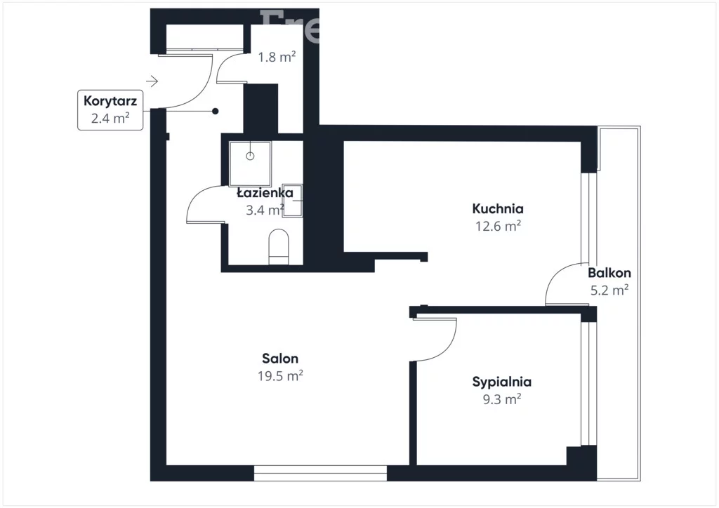 2 pokoje, mieszkanie 46,70 m², piętro 3, oferta nr , 7106/3685/OMW, Katowice, Piastów