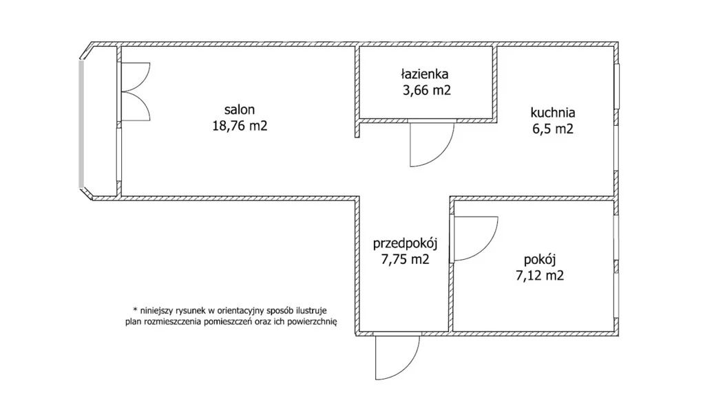 2 pokoje, mieszkanie 43,79 m², piętro 4, oferta nr , 7122/3685/OMW, Iława, Wojska Polskiego