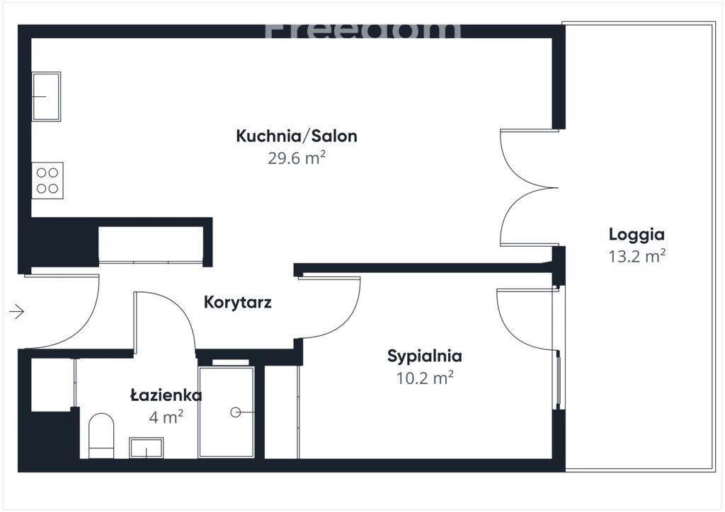 2 pokoje, mieszkanie 44,00 m², piętro 6, oferta nr , 7151/3685/OMW, Katowice, Zawiszy Czarnego