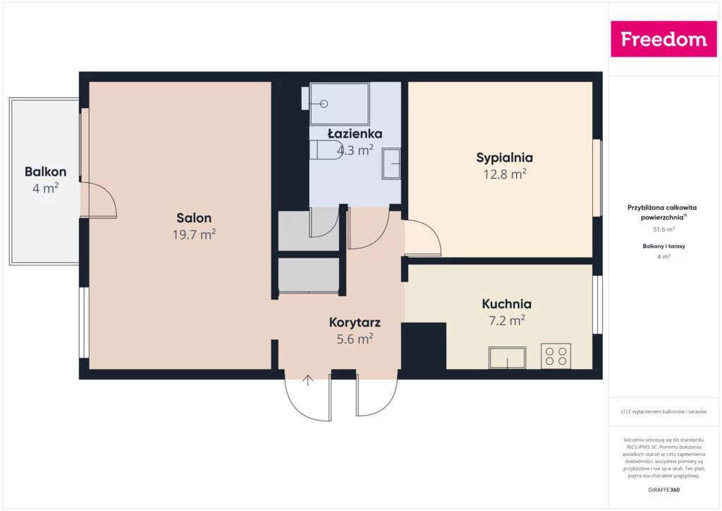 3 pokoje, mieszkanie 61,90 m², piętro 3, oferta nr , 39266/3685/OMS, Bełżyce