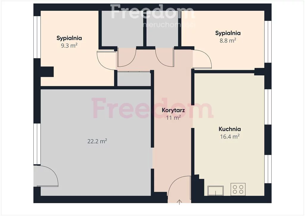 3 pokoje, mieszkanie 72,00 m², piętro 3, oferta nr , 38860/3685/OMS, Olsztyn, Biskupa Tomasza Wilczyńskiego