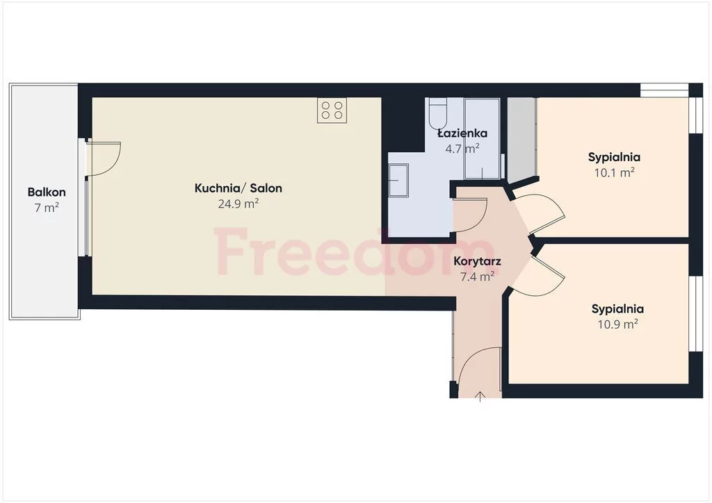 3 pokoje, mieszkanie 61,16 m², piętro 5, oferta nr , 39760/3685/OMS, Olsztyn, Biskupa Tomasza Wilczyńskiego